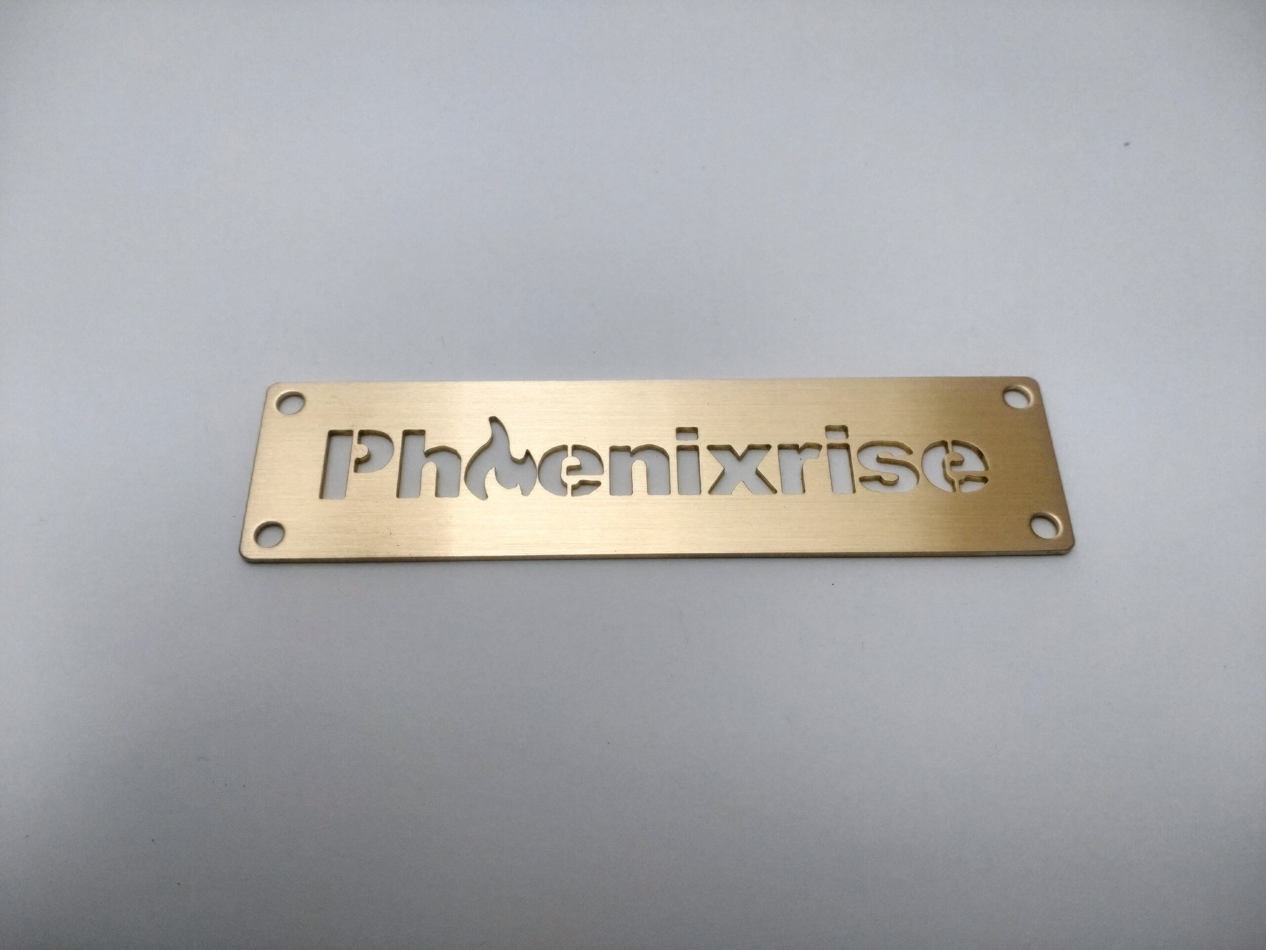 LOGO01Br]ロゴプレート真鍮 | Phoenixrise