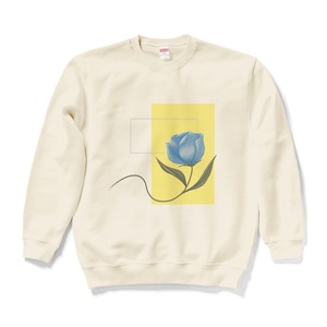 諦めない青いバラのスエット