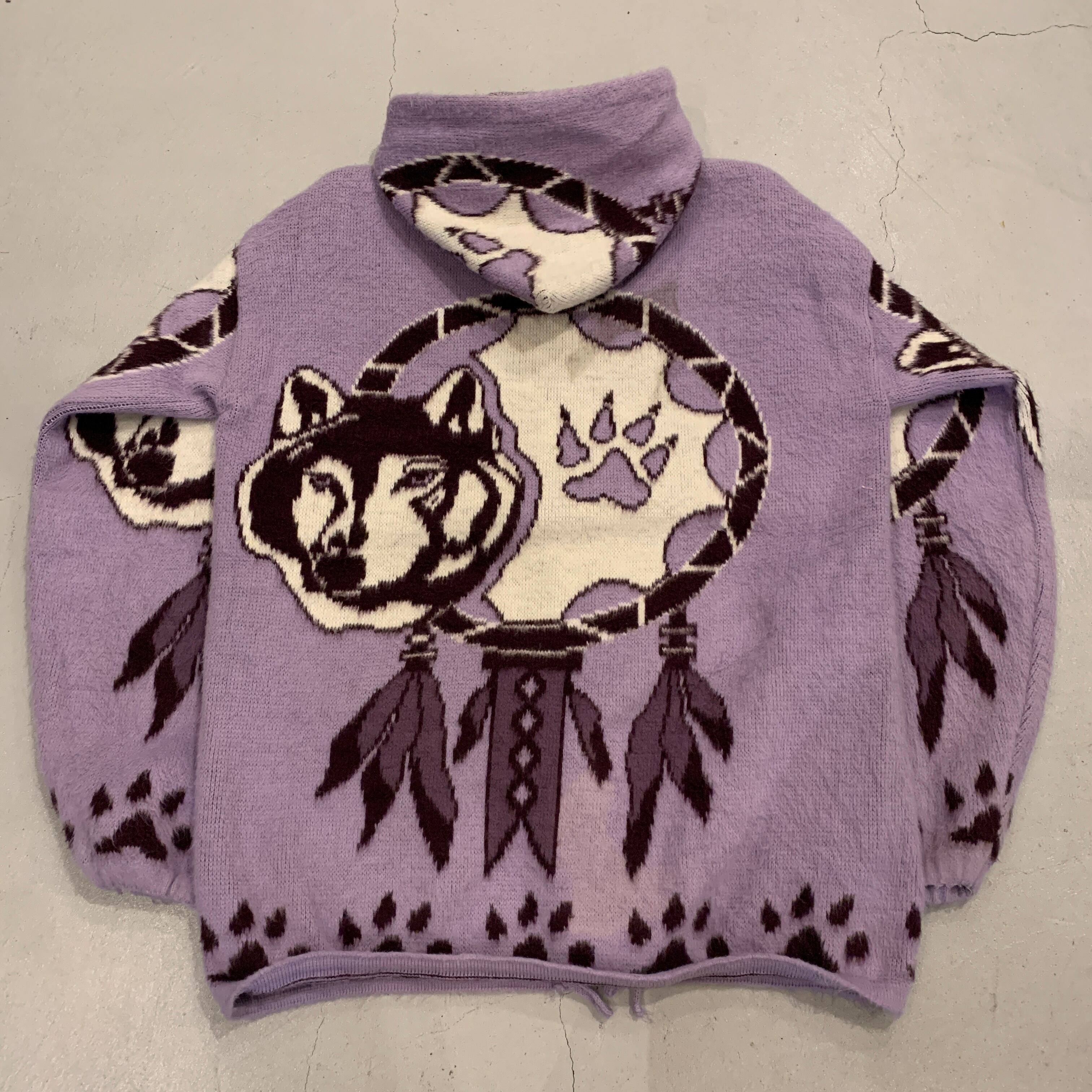 90s TEJIDOS HIMALAYA wool full-zip parka【高円寺店】 | What'z up