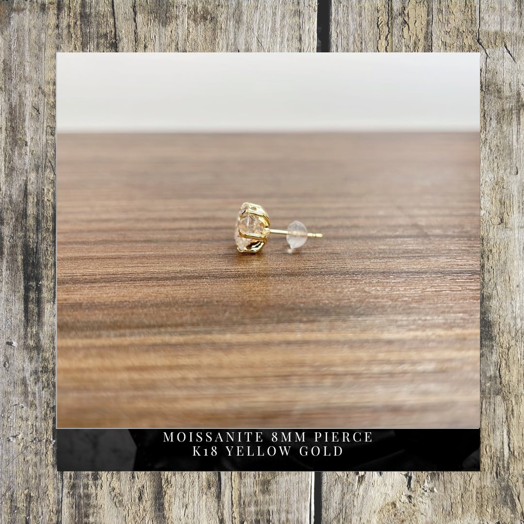 数量限定】Moissanite Pierce 8mm | customade 