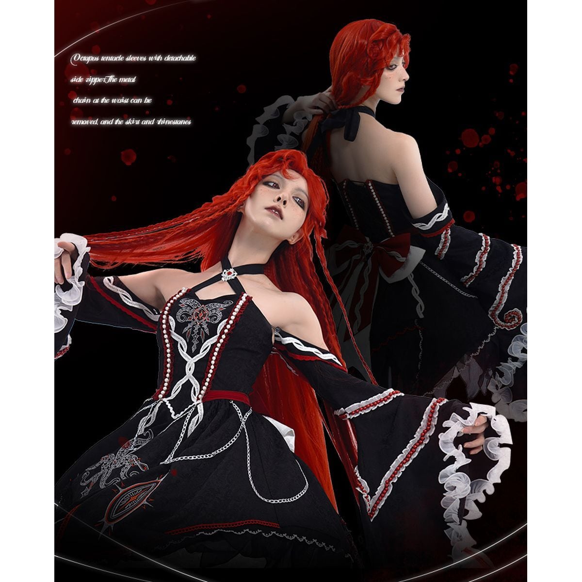 ダークゴシック姫袖ワンピースセット | Maiden's Rêve