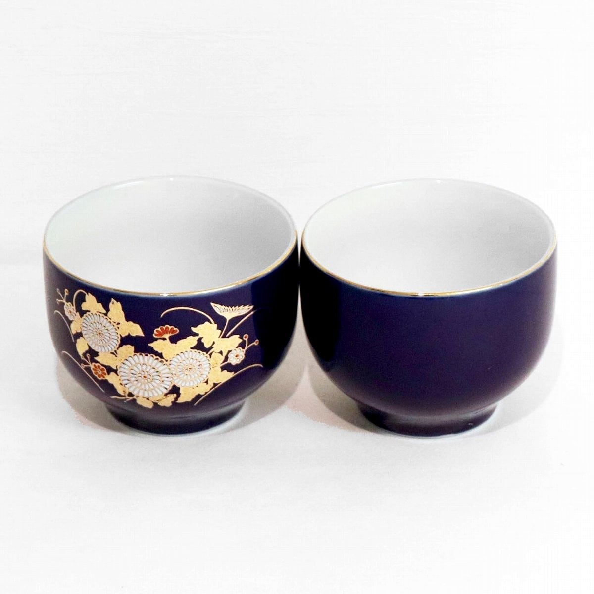 有田焼／波佐見焼 西山窯 金箔ルリ高台小鉢 4客セット 有田焼／波佐見