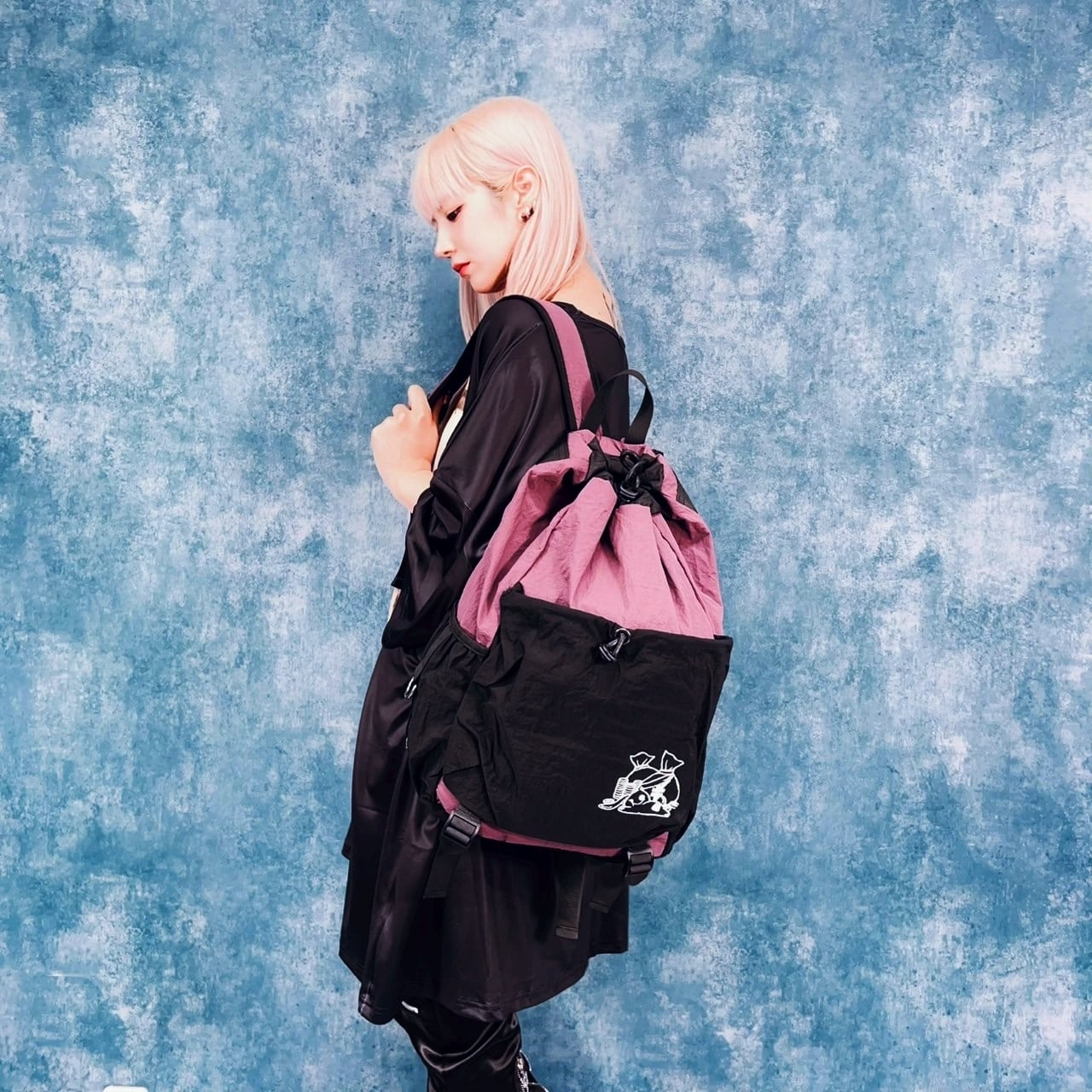 Nier Clothing ブラック/ピンク バックパック WASHER BACKPACK【世の中金】 | NIER CLOTHING