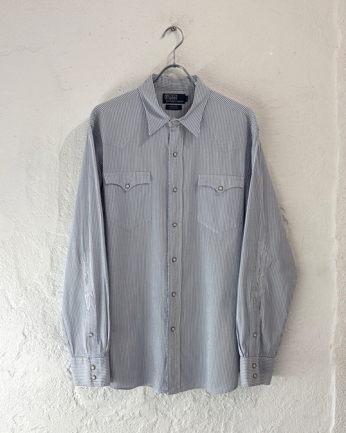 90s Ralph Lauren "Sheersucker" L/S Western Shirt