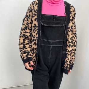 leopard pattern cardigan bright ver_SLN0515