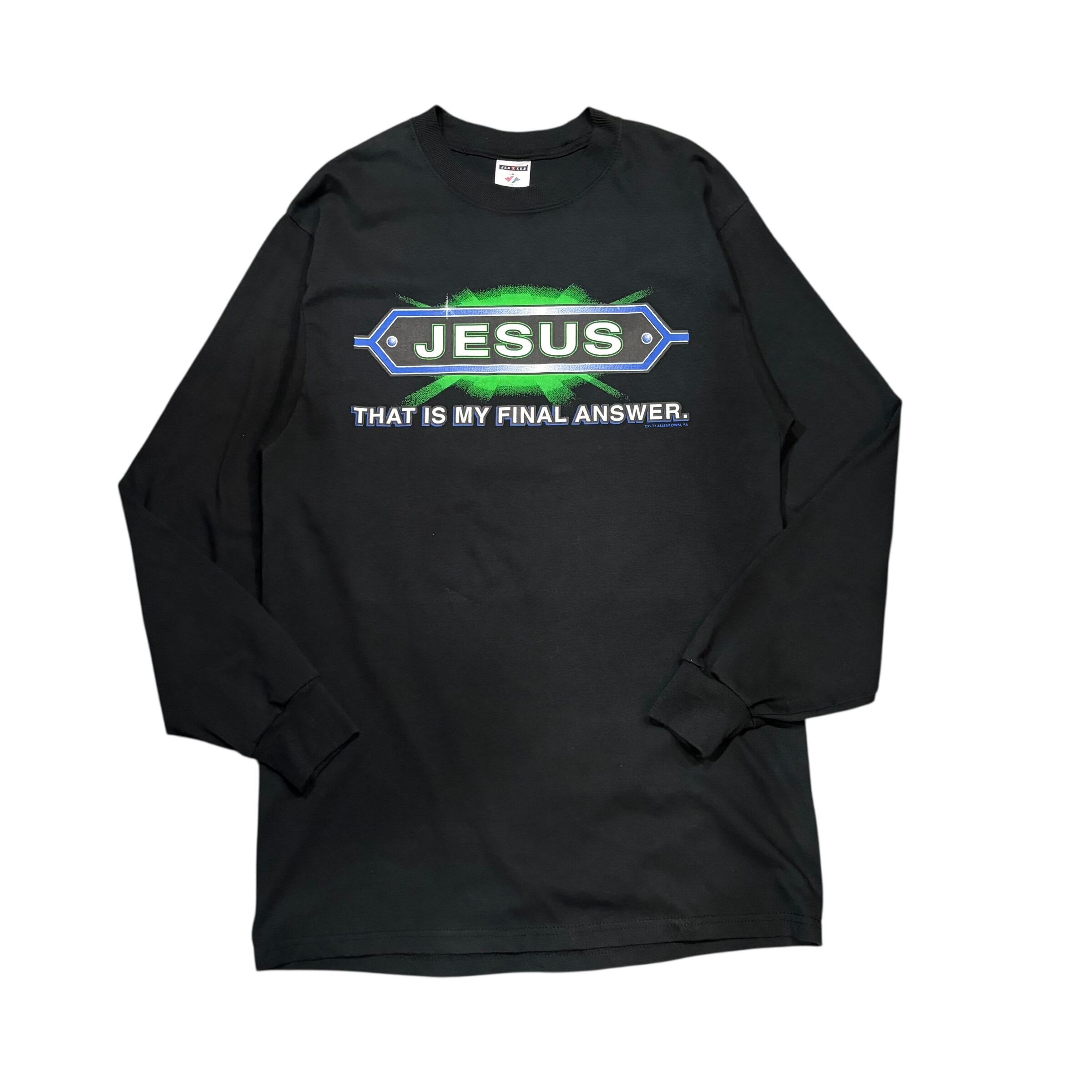 【古着】JESUS "THAT IS MY FLNAL ANSWER" Long Sleeve T-shirt