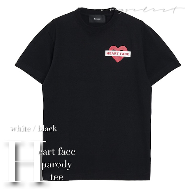 HEART FACE パロディTシャツ