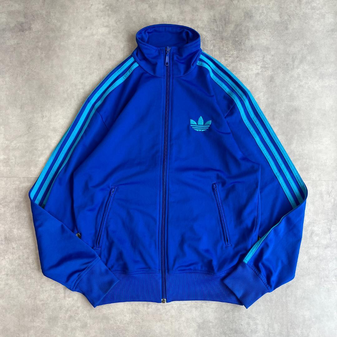 アディダス トラックジャケット ファイヤーバード 古着 青 緑 16147