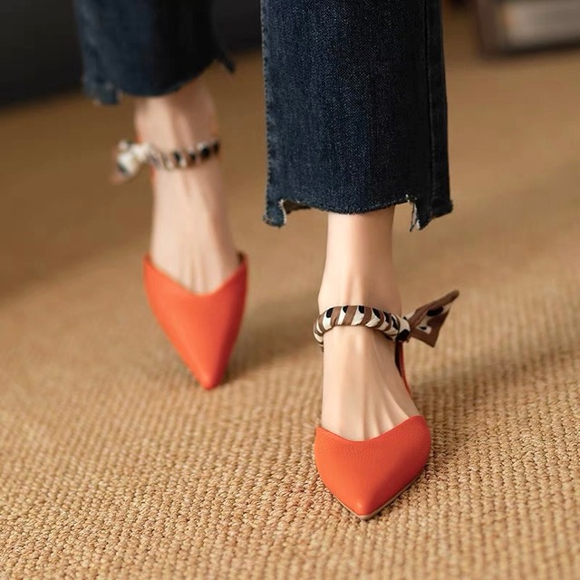 スカーフストラップフラットサンダル  ２color　SH002