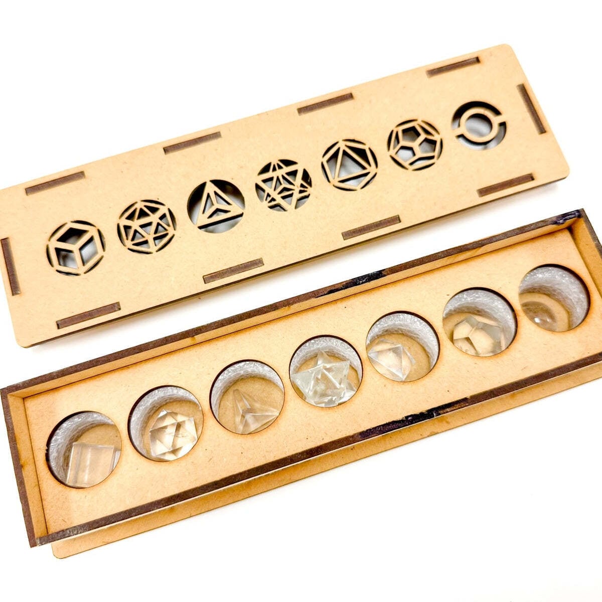 チャクラヒーリングセット 天然ヒマラヤ水晶／神聖幾何学7点セット