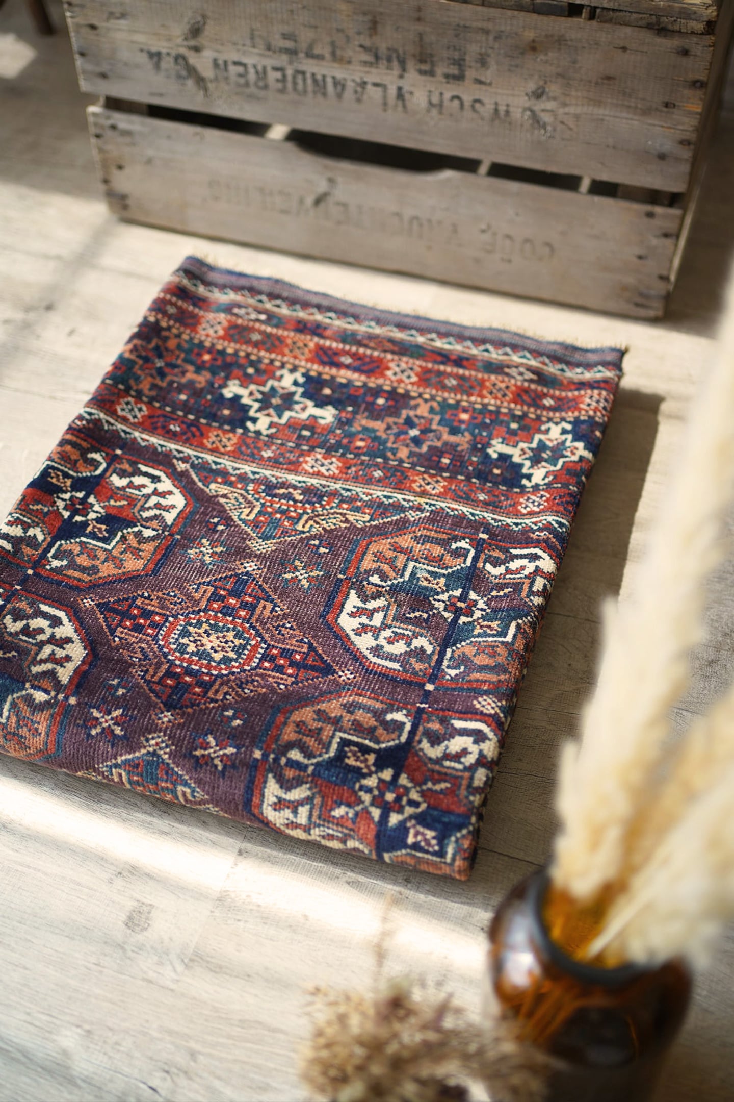 227】Antique Persian Madad khani Baluch rug 1910's | ヴィンテージ