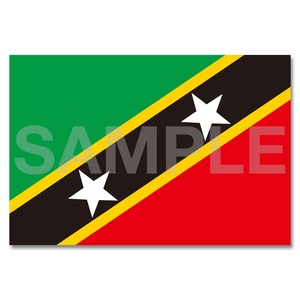世界の国旗ポストカード ＜アメリカ＞ セントクリストファー・ネーヴィス Flags of the world POST CARD ＜America＞ Saint Christopher and Nevis