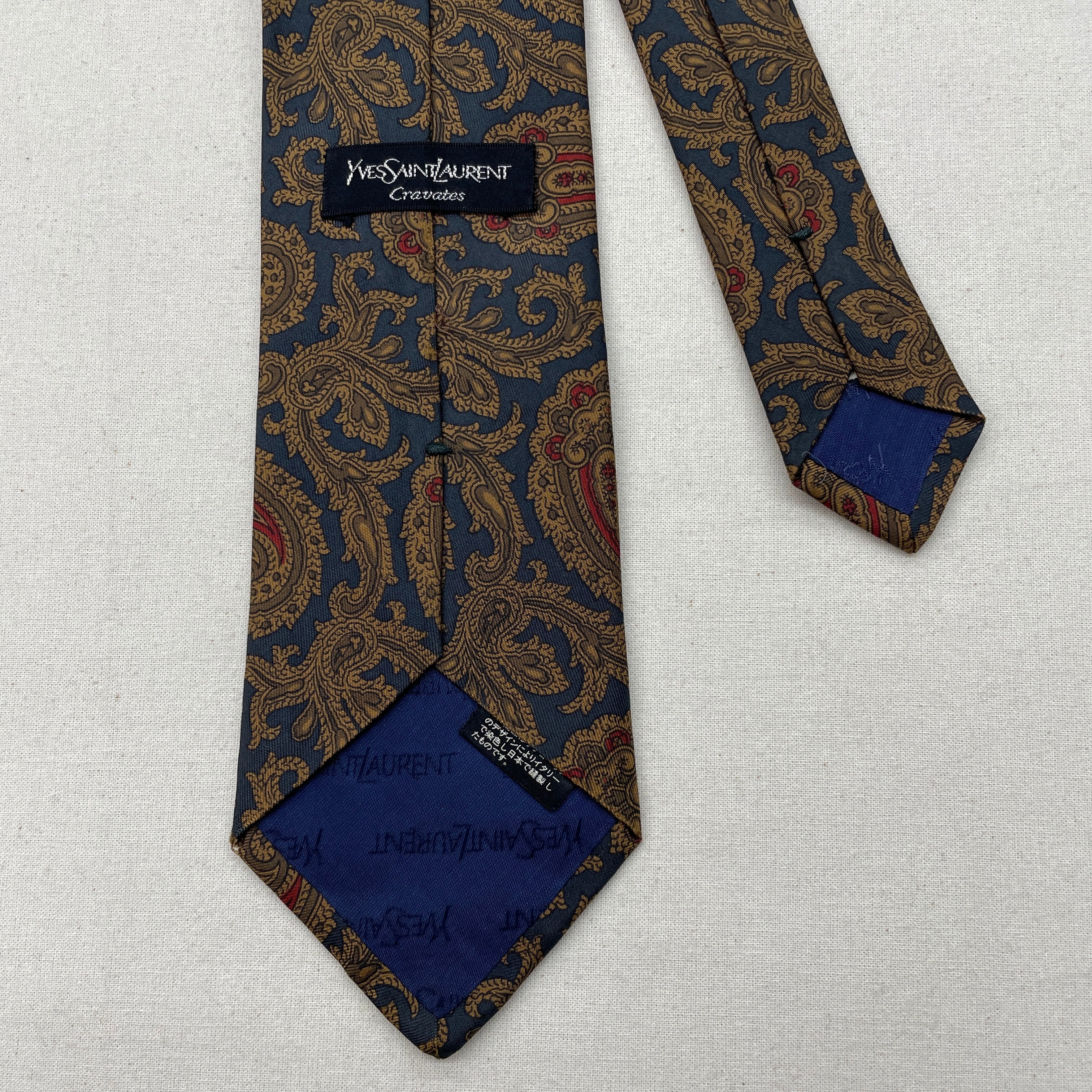 YvesSaintLaurent】 necktie イブサンローラン ネクタイ | no pain no