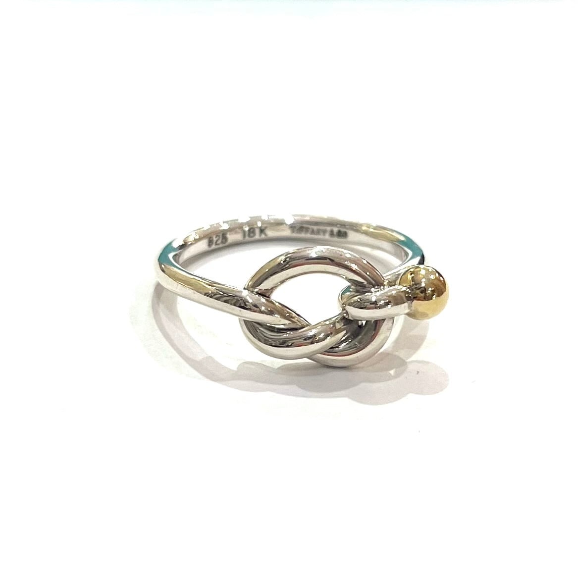 希少サイズ 2159 【 TIFFANY&CO. 】TIFFANY &CO silver925.K18 11.5号