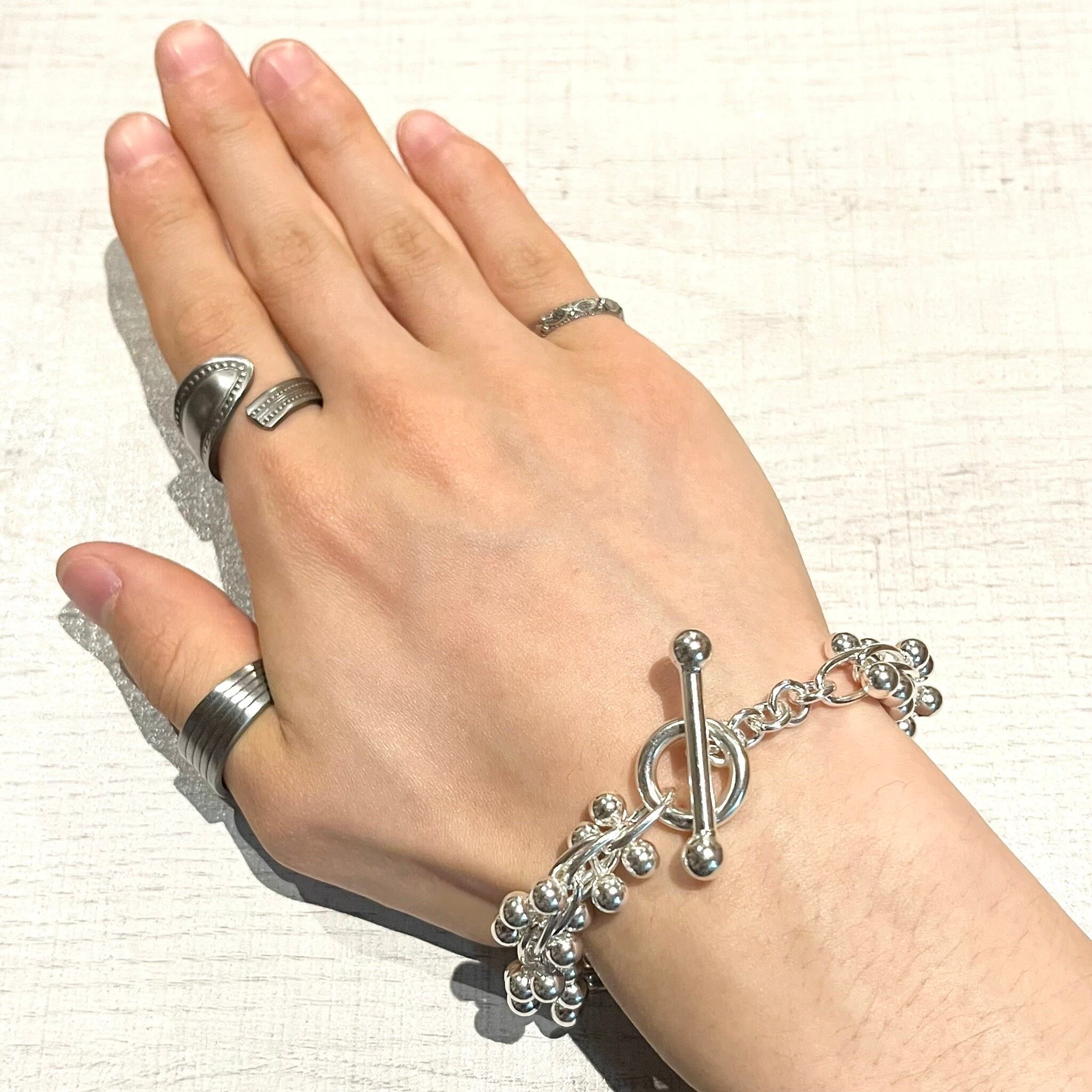 DNA MANTEL BRACELET-SILVER925-マンテルブレスレット BIG DNA DESIGN CHAIN MANTEL BRACELET -SILVER925- DNAブレスレット