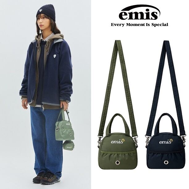 【emis】PADDED STROLL BAG/お散歩ショルダーバッグ 2色