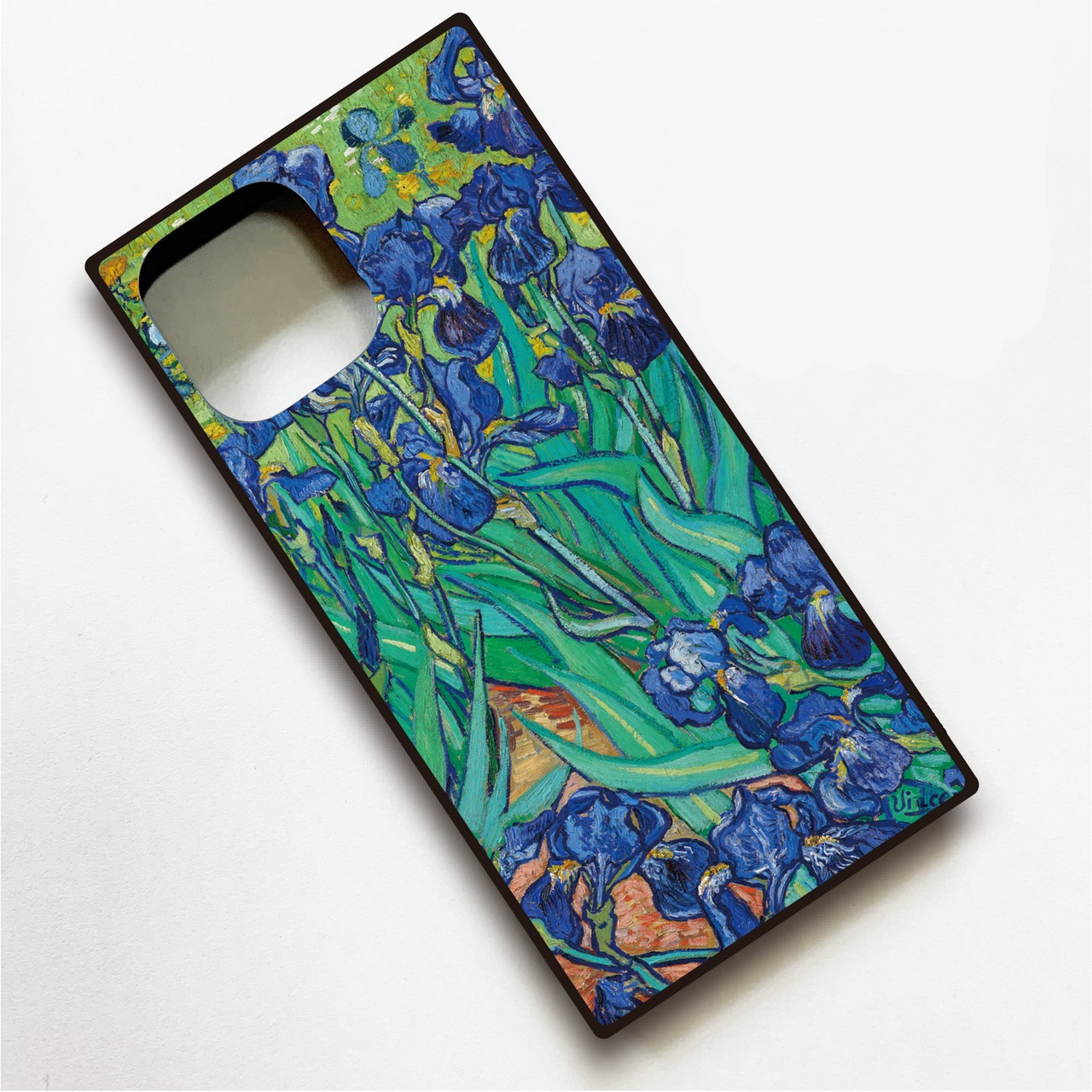 【フィンセント・ファン・ゴッホ】～アイリス～ 絵画スマホケースiPhone用 全機種対応 強化ガラス製