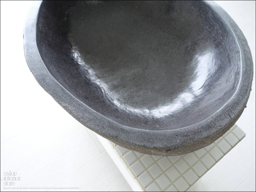 自然石 つくばい/L03 めだか鉢 睡蓮鉢 メダカ鉢 庭 金魚鉢 手水鉢 和風