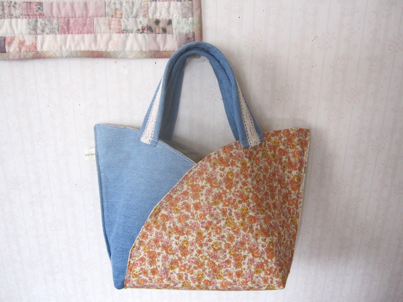デニムリメイク完成品☆チューリップバッグB | アトリエROSE