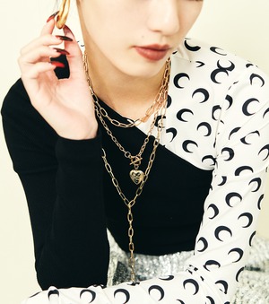 HEART ROCKET CHAIN NECKLACE ゴールド