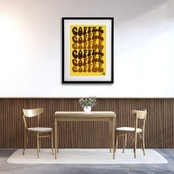 Coffee Groove Poster｜レトロデザイン コーヒー アート｜キッチン カフェ風 インテリア ポスター  A2ポスター