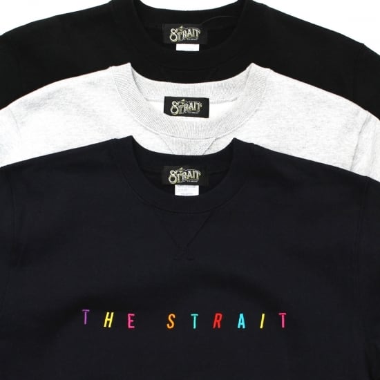 MULTI COLOR LOGO CREW SWEAT　#NAVY