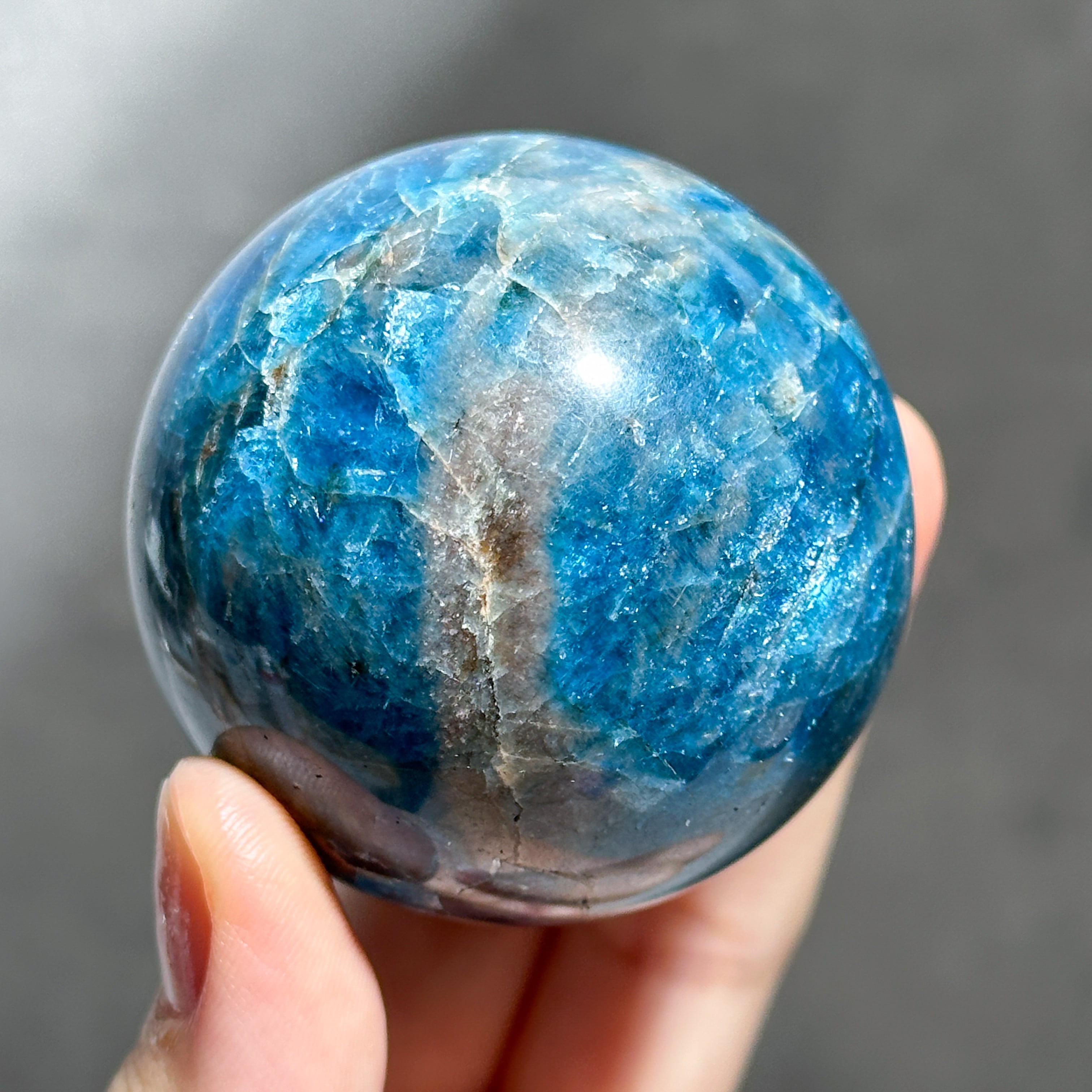 ブルーアパタイト スフィア11◇Blue apatite◇ 天然石・パワーストーン