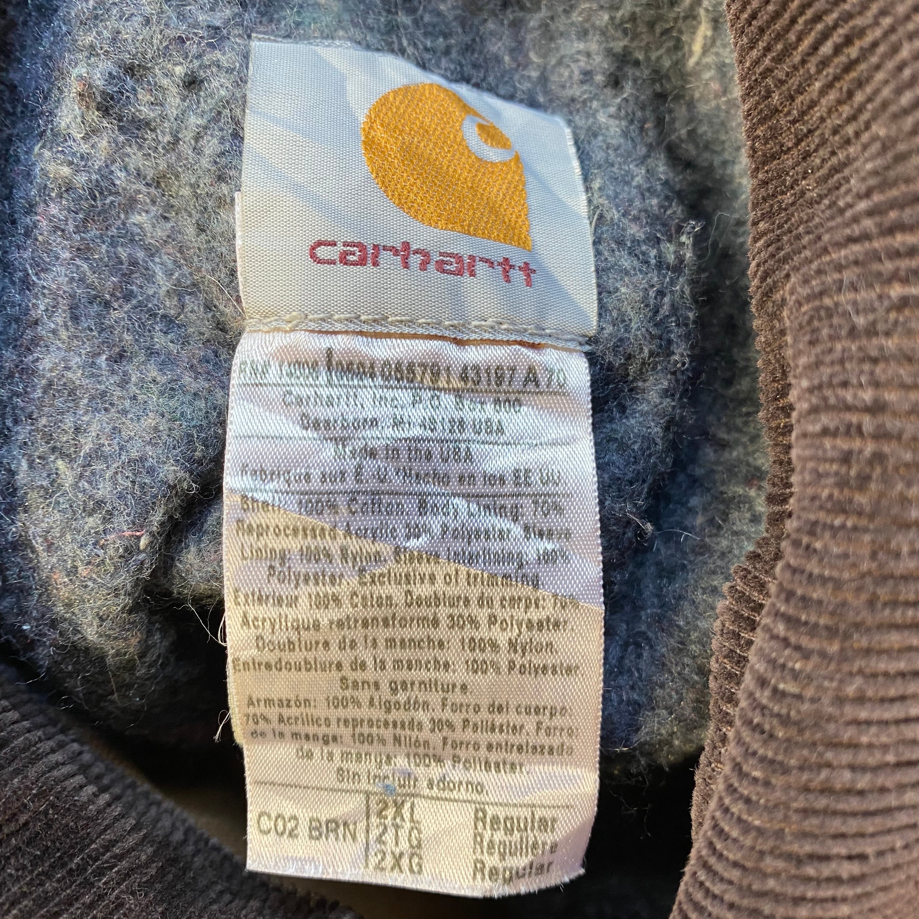 USA製 ビッグサイズ Carhartt カーハート ダック地 ブランケット