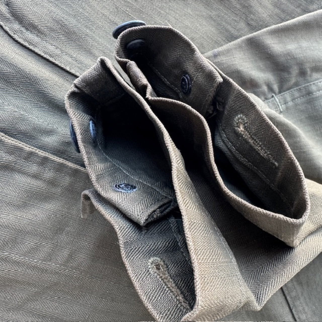 USN N-3 HBT ユーティリティジャケット NOS 1940s 画像10