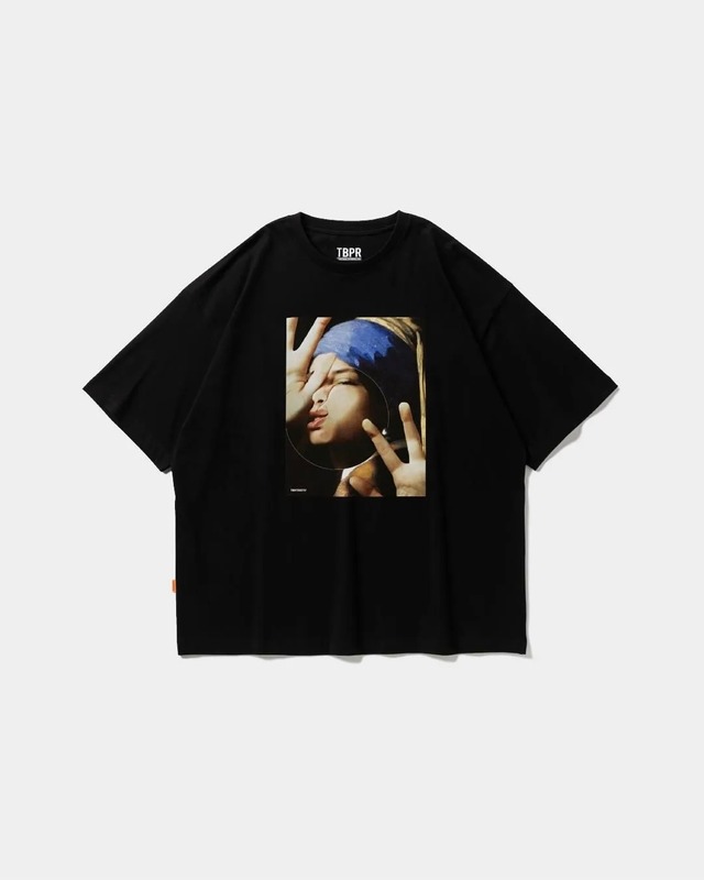 TIGHTBOOTH : DISTORTION S/S T-SHIRT FW26-T04 C/# AQUAMARINE, WHITE, BLACK SIZE L,XL