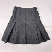 LANVIN COLLECTION ランバンコレクション ウール プリーツ スカート 38 /グレー レディース