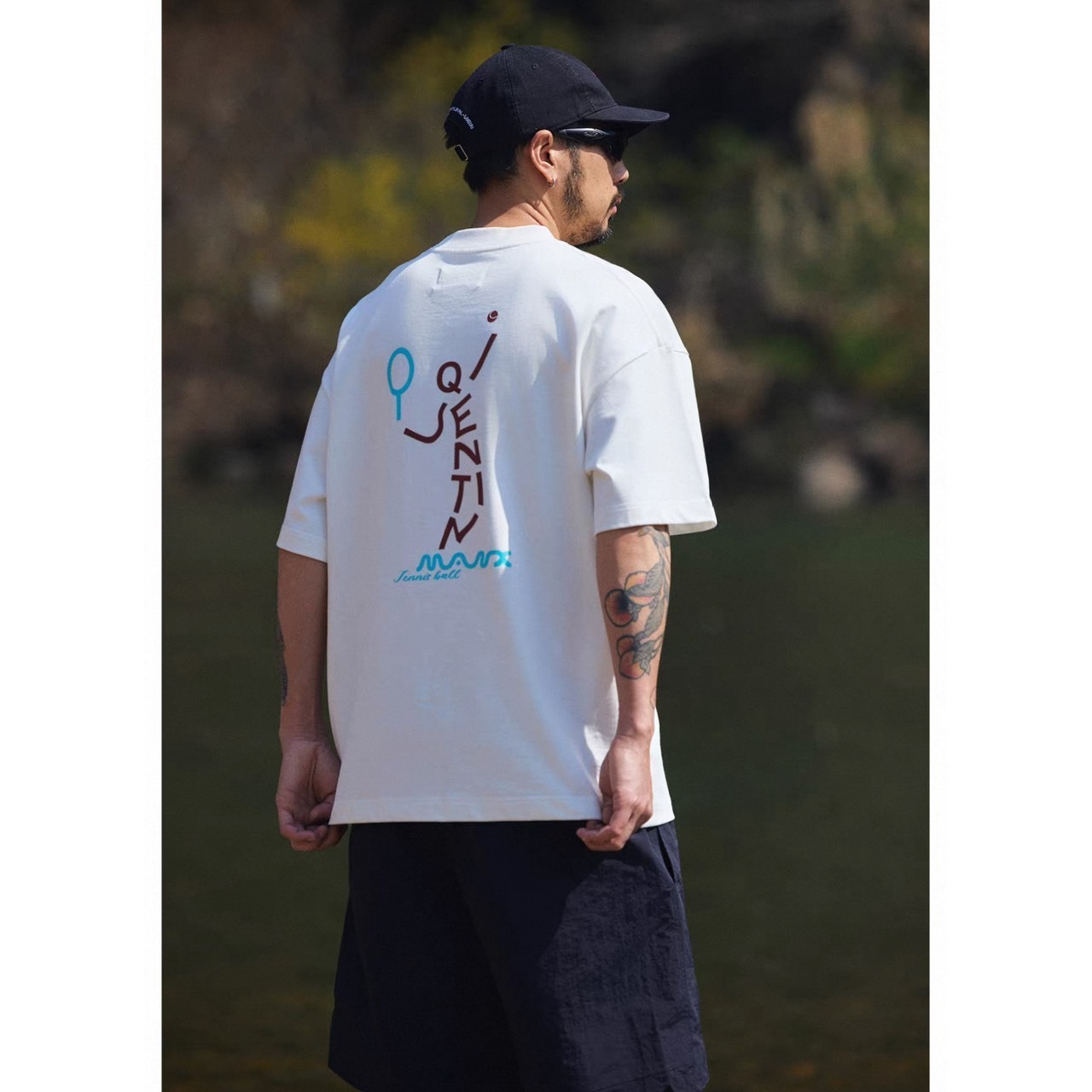 Tennis graphic back print tee 1468 - 4