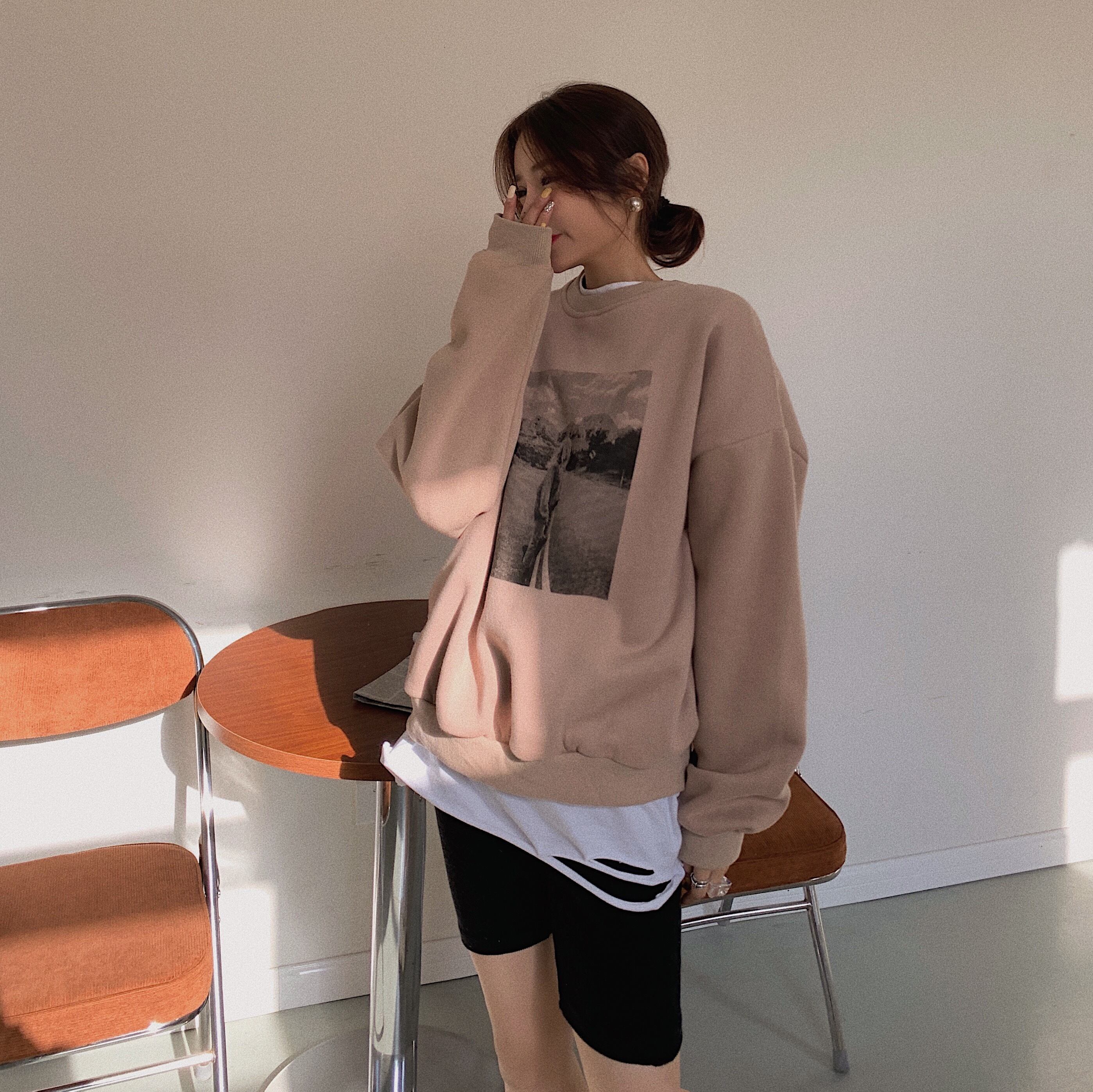 セーター ベルベットルーズグレーラウンドネックジャケット オータムウィンター 秋物 冬物 Oネック YY-ファッション10898619620