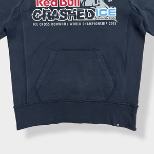 【47】レッドブル アイスクロス redbull crashed icd パーカー ロゴ プリントプルオーバー スウェット フーディー hoodie M FORTY SEVEN BRAND くすみカラー us古着