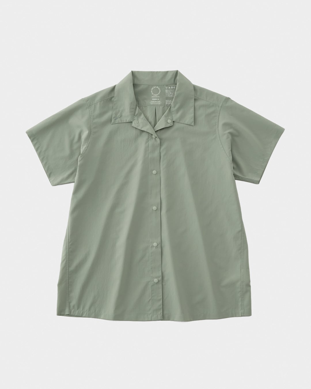 山と道 / UL Short Sleeve Shirt - Women #Seagrass