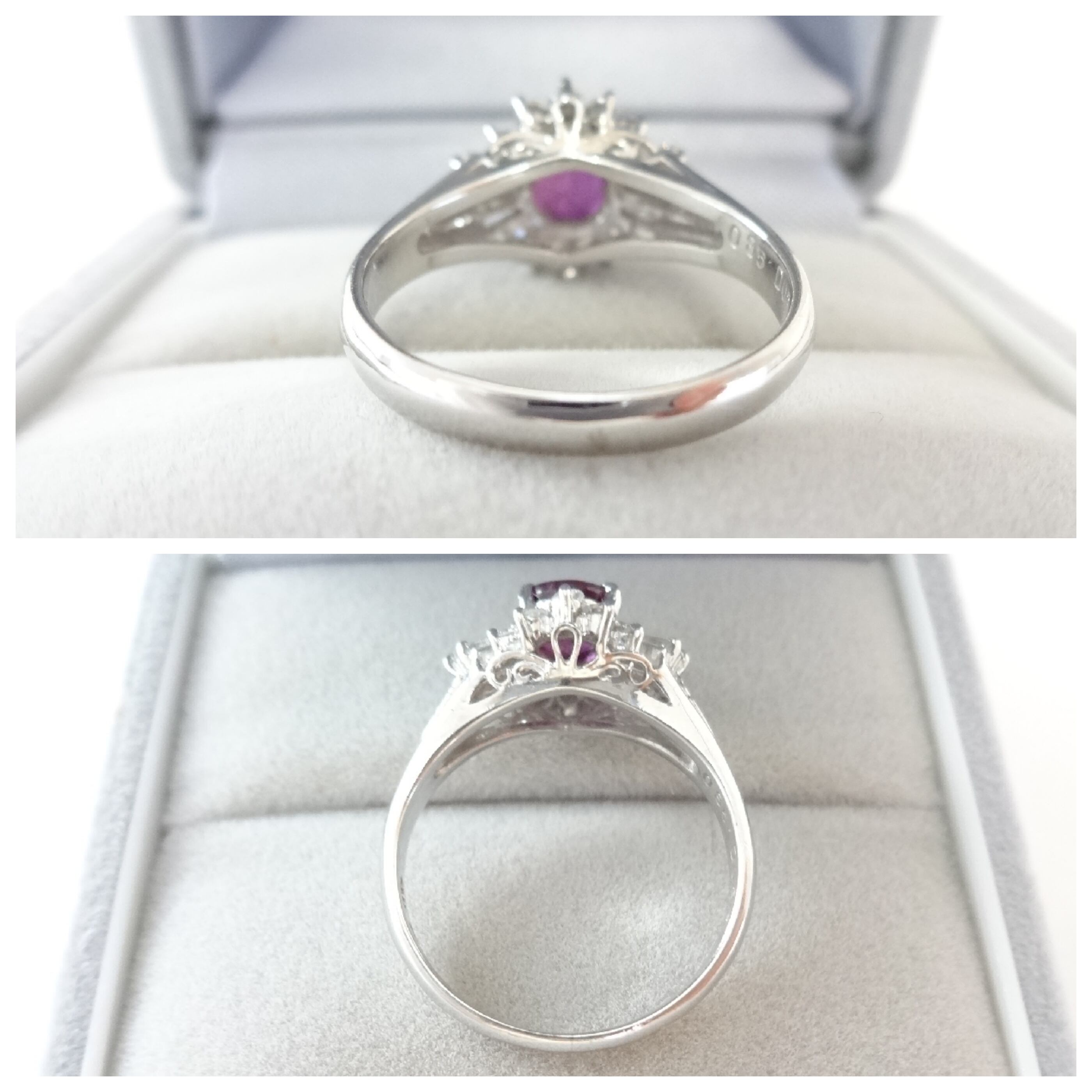 サファイア ダイヤモンド オーバルカット プラチナリング ジュエリーマキ 指輪 楽天市場】ジュエリー マキ Pt850 プラチナ ピンク サファイア 0.87ct