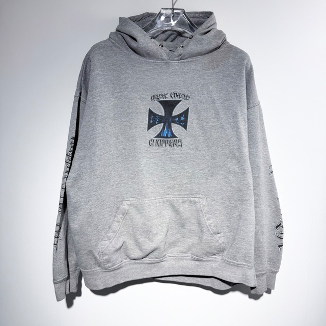 West Coast Choppers " Chopper For Life Hoodie Gray " WCC Fits XL【A10-214】