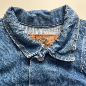 ＜VINTAGE＞Kids PLAIN POCKETS Denim Jacket 7Y (2610JK05)｜キッズ プレーンポケッツ ヴィンテージ デニムジャケット