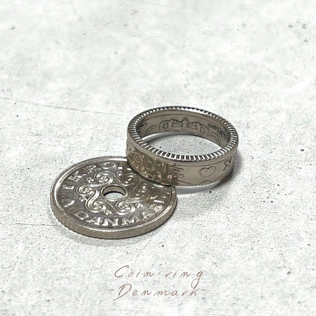 【美品】  No.217 リング 13.5号 デンマーク製 コインリング【デンマーク4号〜15号】 | Otter's nest