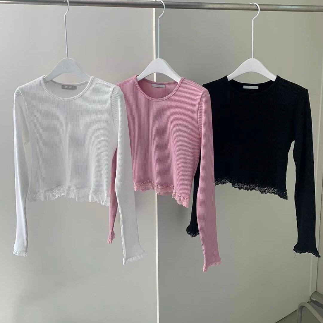lace tops / white pink black (4月上旬頃発送予定)