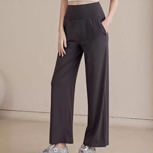 ハイライズ ウエストマーク ワイドレッグパンツ *4col* 00144 画像