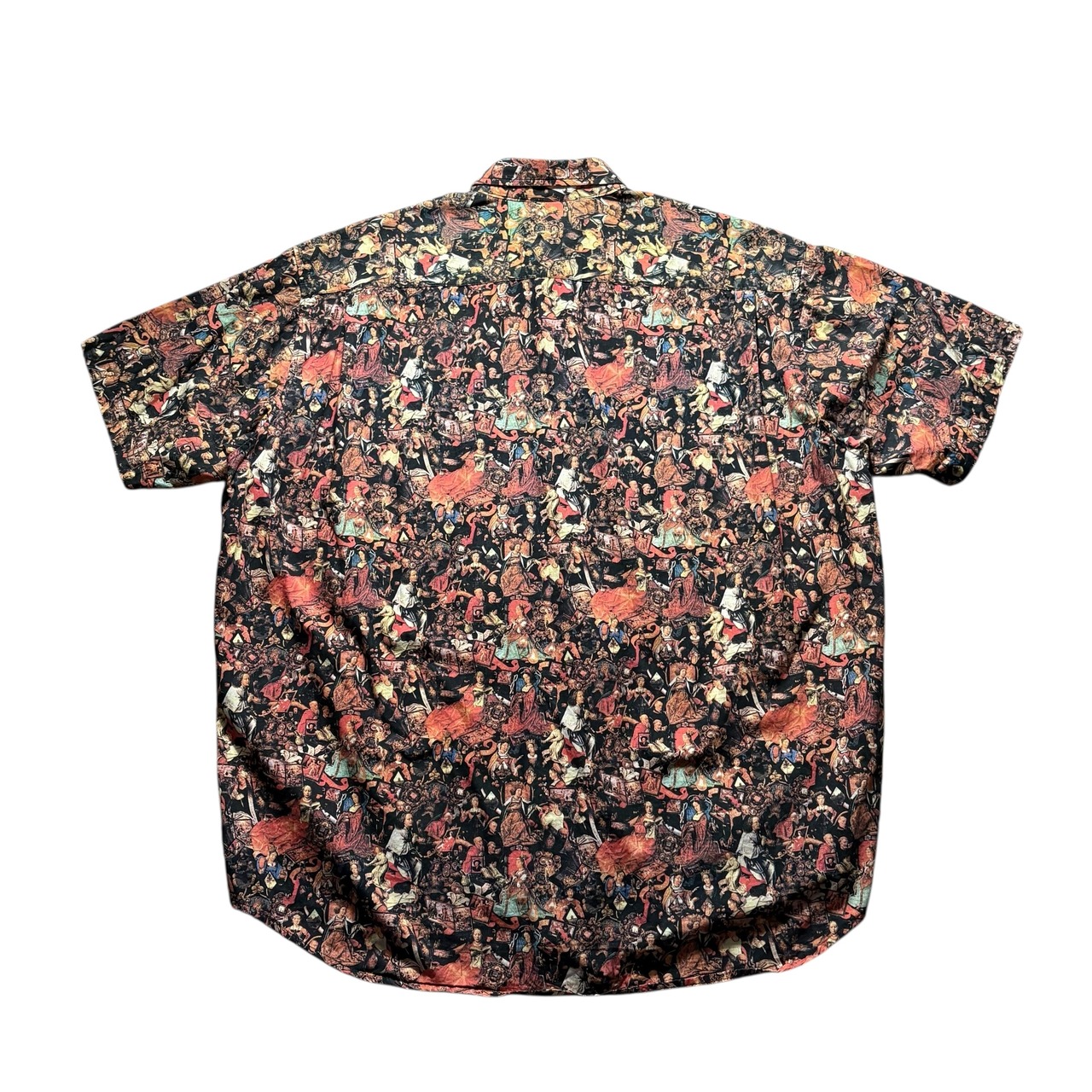 vintage 1980’s STUSSY aop short sleeves shirt “Religion”