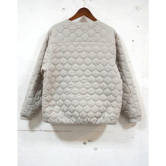 nachukara(ナチュカラ) ナイロンキルト ノーカラーブルゾン