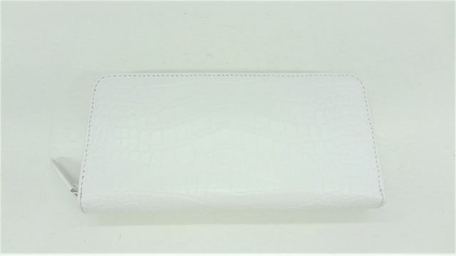 牛革 クロコダイル型押し 長財布  ピンク