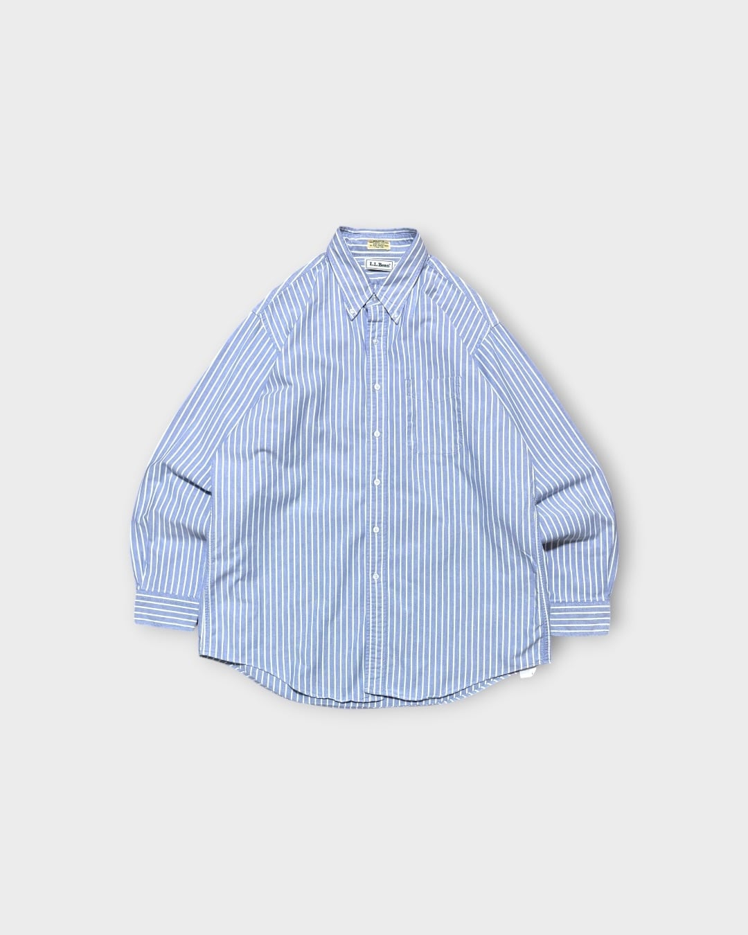 【VINTAGE】1990’s “L.L.Bean” Oxford Stripe Button Down Shirt MADE IN USA