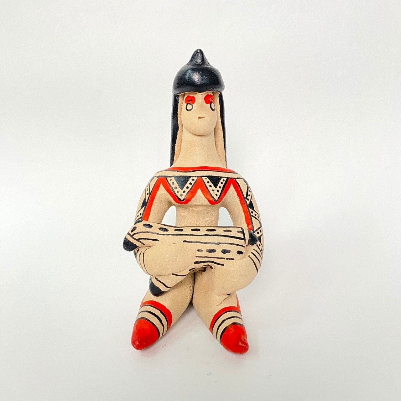 ブラジル カラジャ族 陶器 BONECA 人とバク(10)