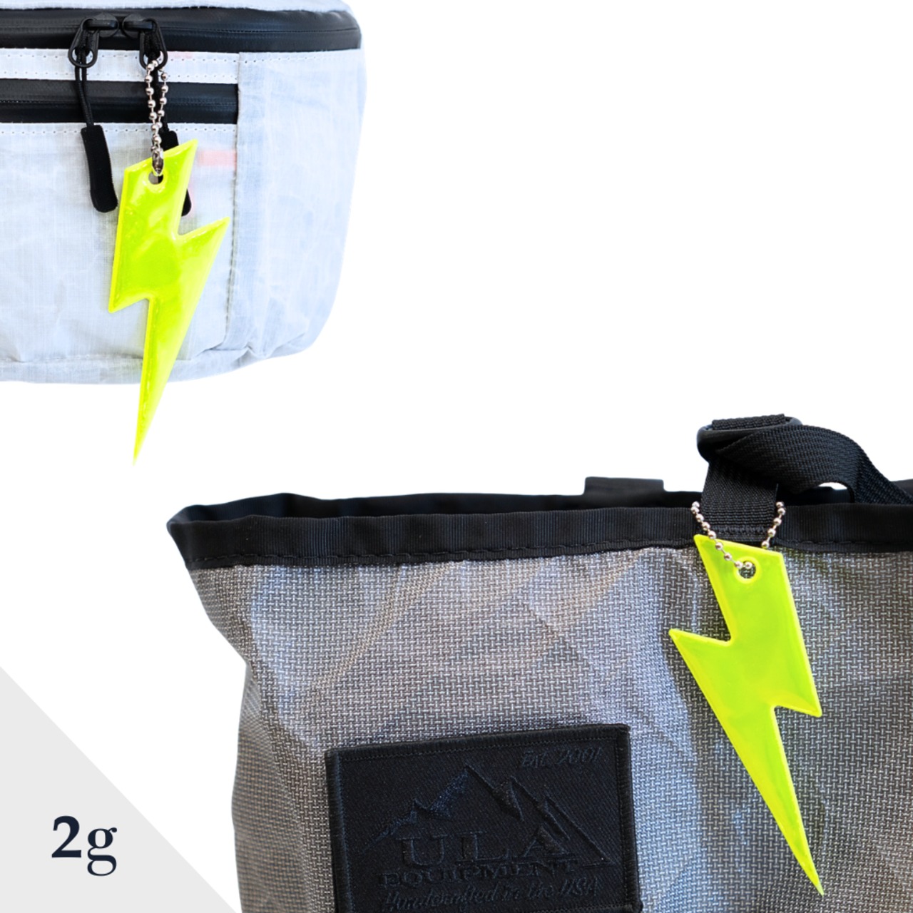 雷の光 リフレクターキーホルダー