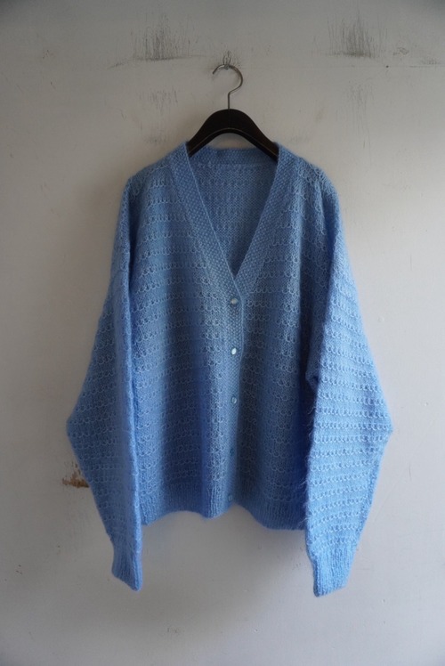 1980s Vintage Mohair Knit Cardigan