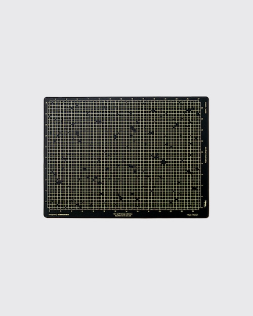 DEMARCOLAB｜NIGHT CAMO CUTTING MAT (Black*Yellow) "送料¥200"