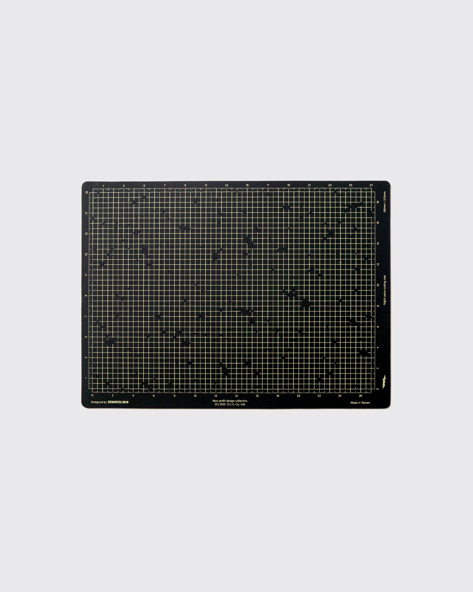 DEMARCOLAB|NIGHT CAMO CUTTING MAT (Black*Yellow) "送料¥200"